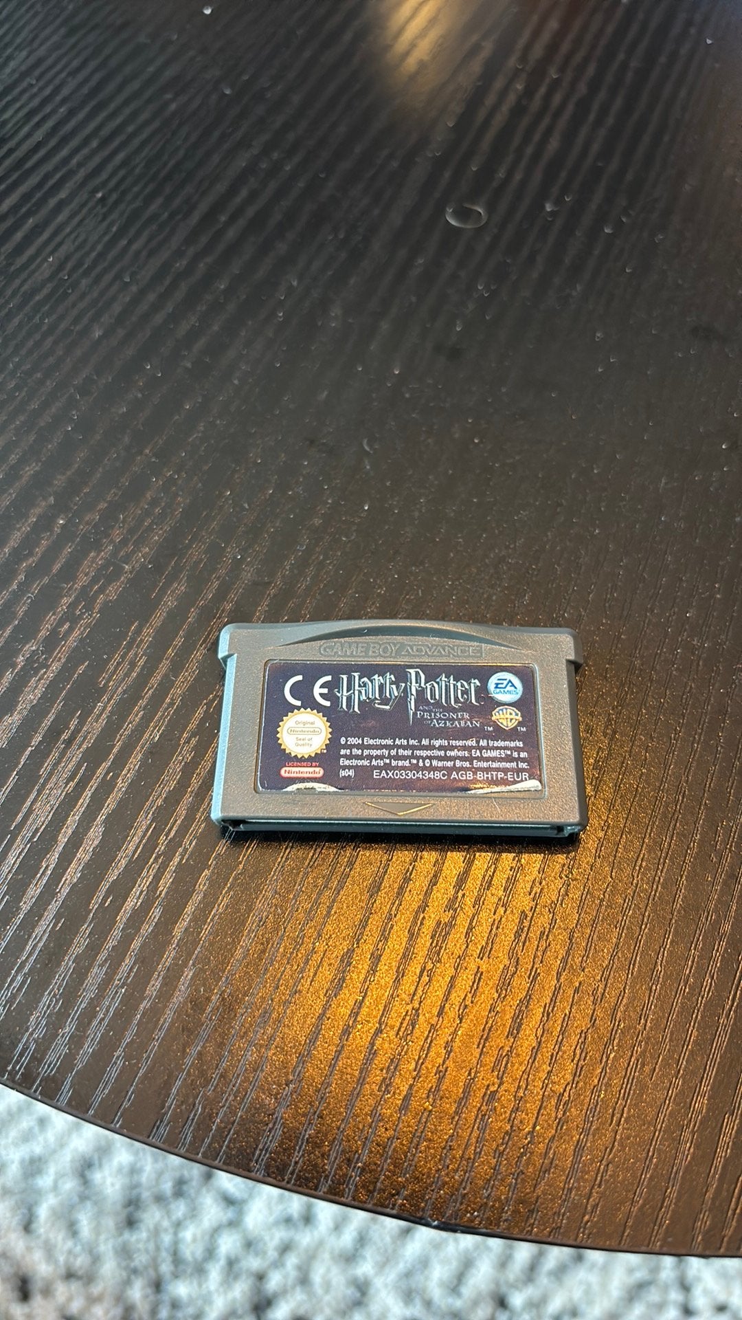 Harry Potter and the Prisoner of Azkaban Game Boy Advance, Enlèvement, Utilisé