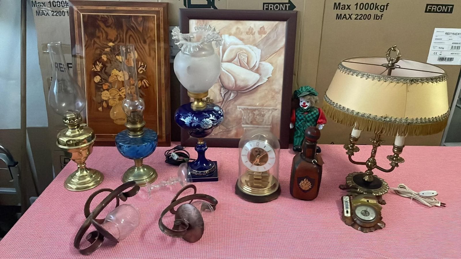 Lampen, Klok, Schilderij… Alles voor 65€, Ophalen, Zo goed als nieuw