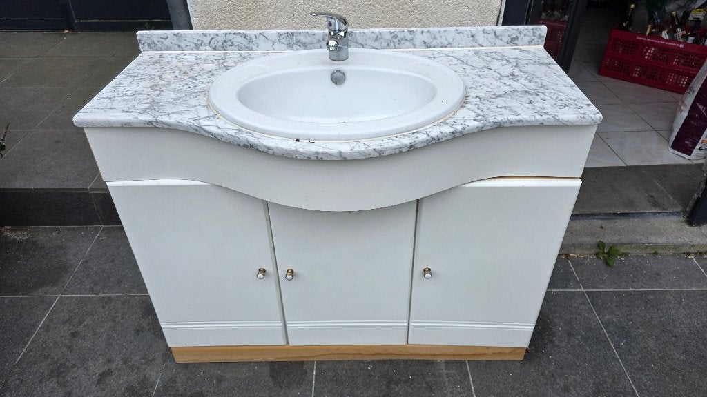 Meuble de salle de bain, Maison & Meubles, Salle de bain | Meubles de Salle de bain, Meuble lavabo, 100 à 150 cm, Enlèvement, Utilisé