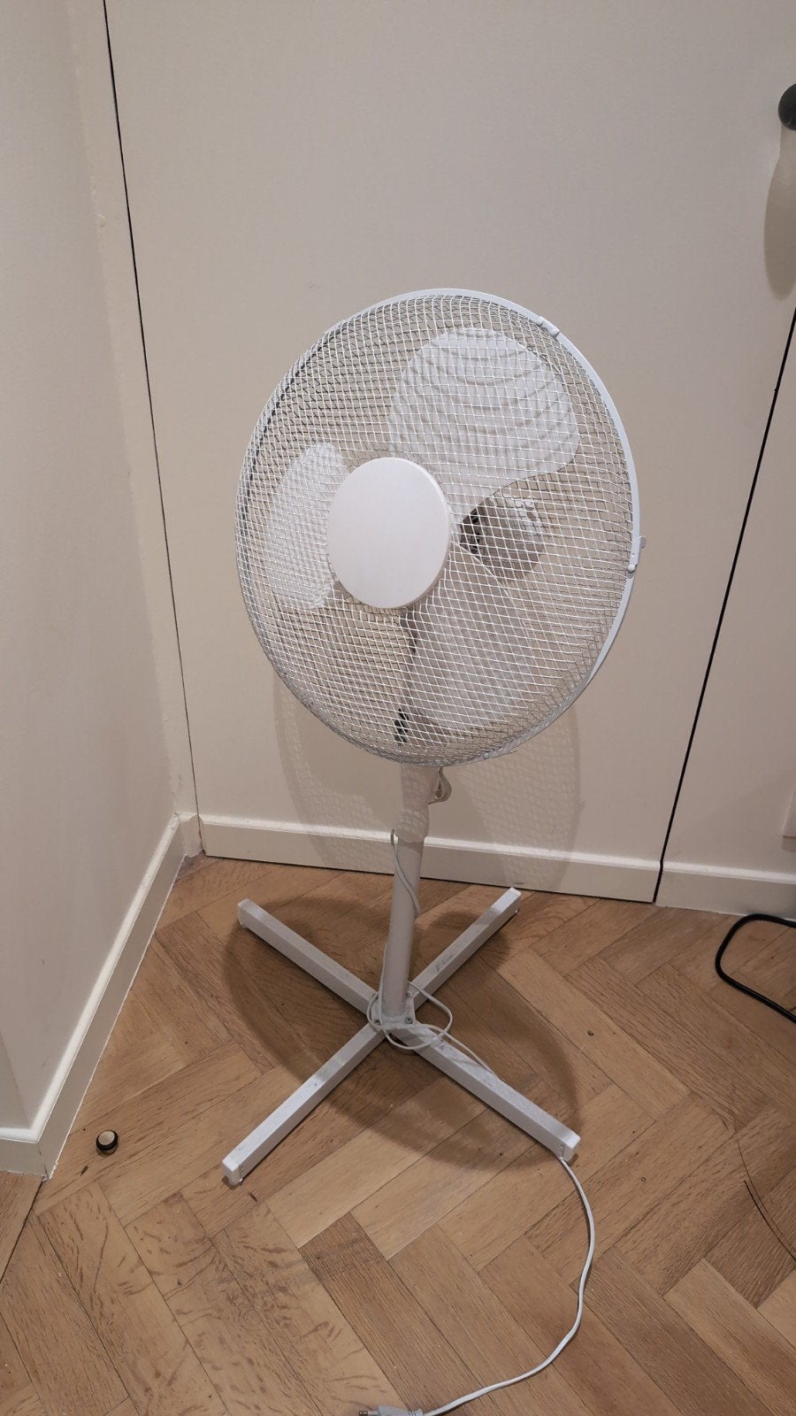 ventilateur blanc, Electroménager, Ventilateurs, Enlèvement, Comme neuf, Ventilateur de sol