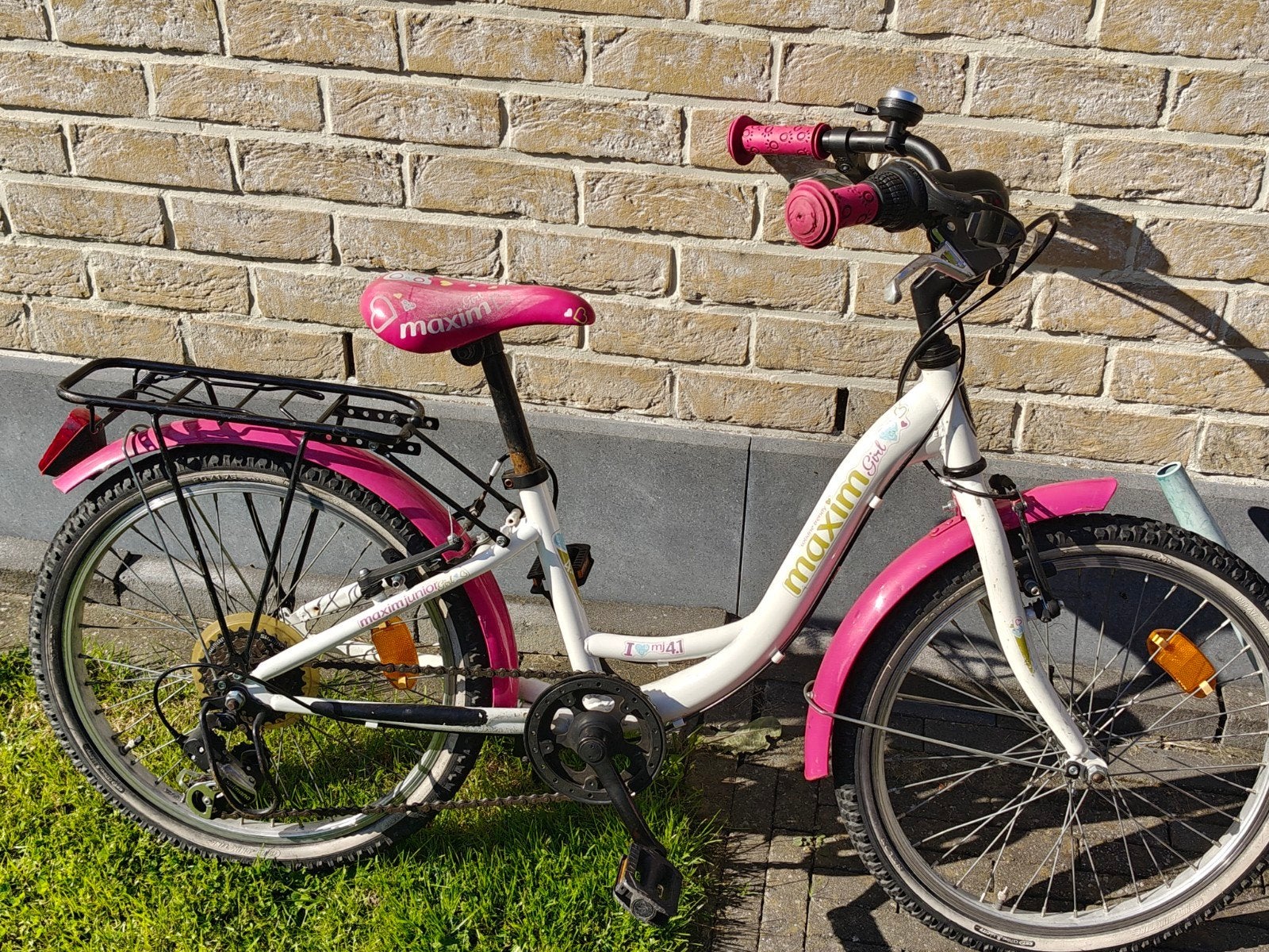 meisjes fiets 20 inch, Fietsen en Brommers, Ophalen, Gebruikt, Velgrem, 20 inch
