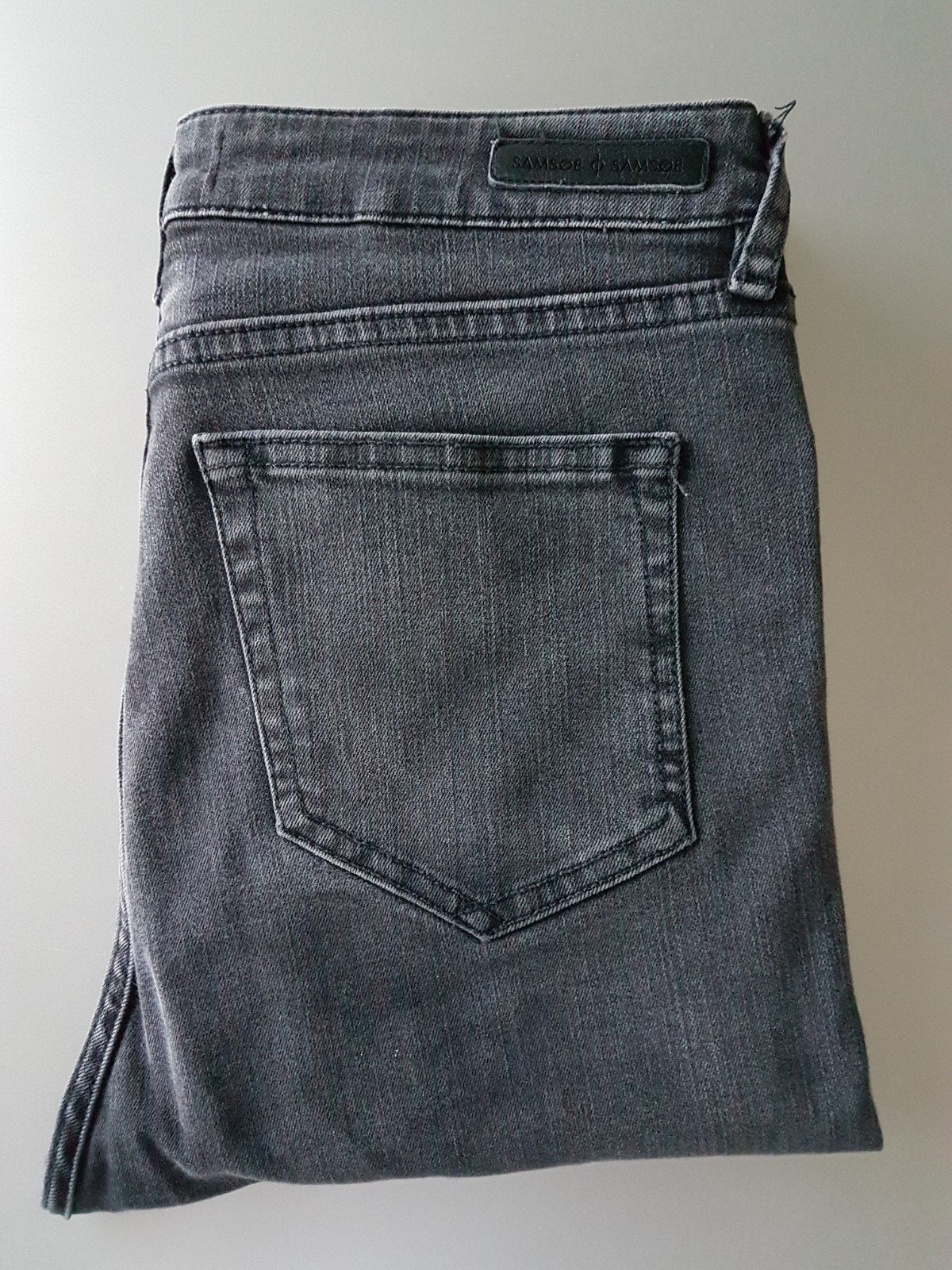Samsoe Samsoe grijze skinny jeans hoge taille - maat 28/32, Kleding | Dames, Broeken en Pantalons, Maat 38/40 (M), Ophalen of Verzenden