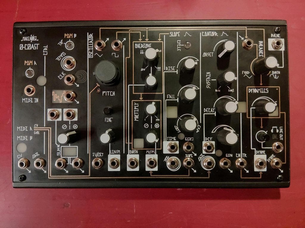 Eurorack Make Noise 0-Coast, Nano Modules Ona, Musique & Instruments, Enlèvement ou Envoi, Utilisé, Autres marques, Avec connexion MIDI