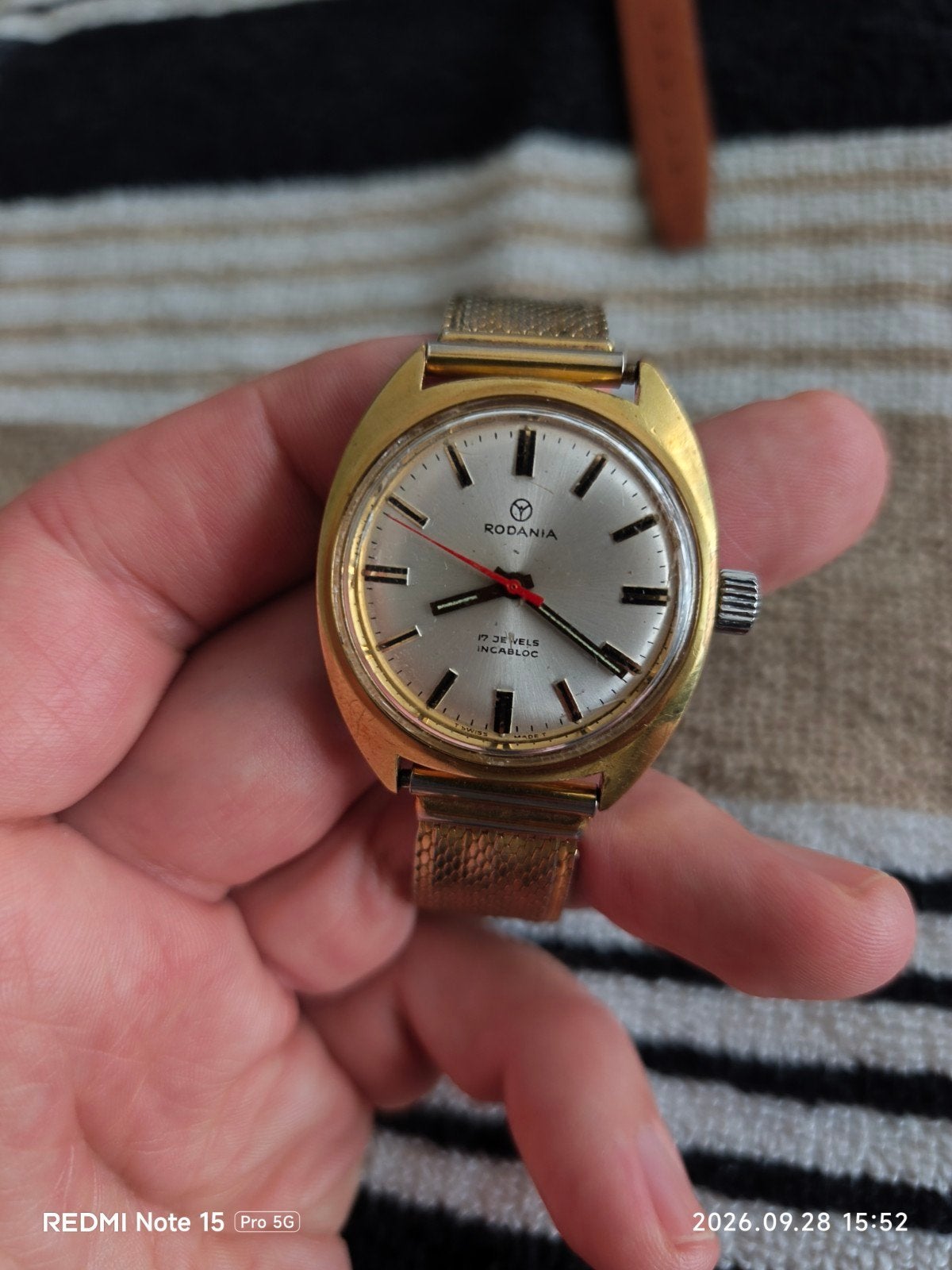 Vintage Rodania horloge, Ophalen of Verzenden