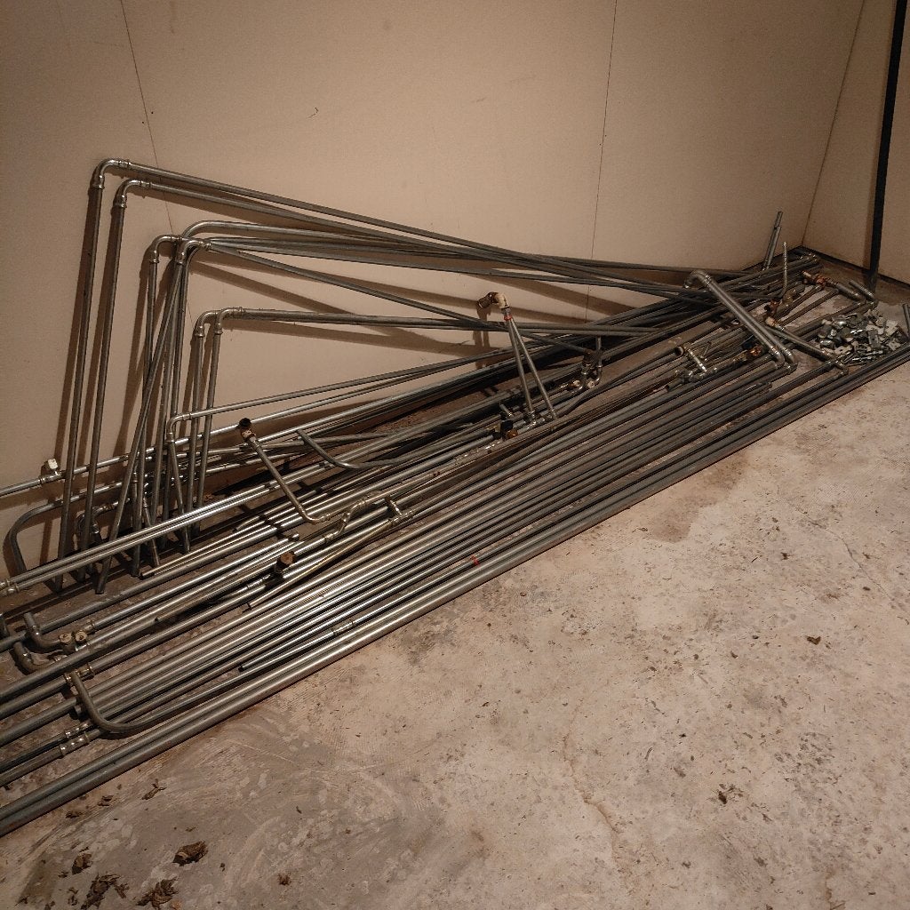 Tuyaux chauffage avec raccords Mannesmann, Bricolage & Construction, Chauffage & Radiateurs, Enlèvement, Utilisé