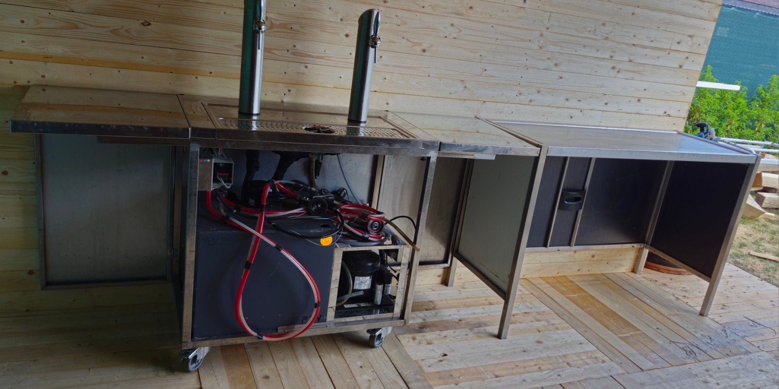 Mobiele Biertap Dubbele Tap + Jupiler Toog Verlengtafel, Zakelijke goederen, Horeca | Keukenapparatuur, Ophalen, Gebruikt, Overige typen