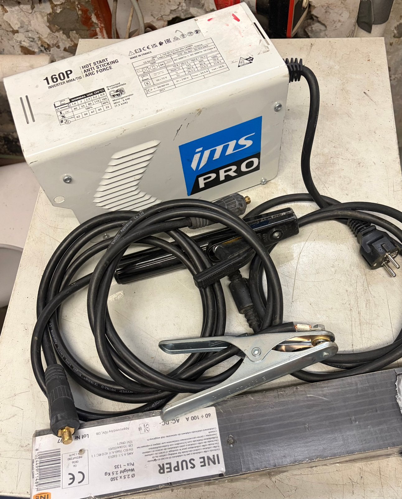 Poste à souder complet, Bricolage & Construction, Enlèvement, Utilisé, 150 à 250 ampères, Inverter