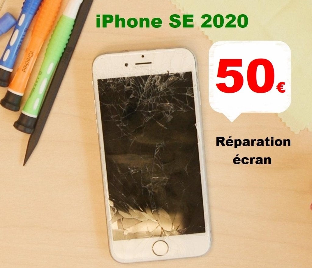 Réparation / remplacement écran iPhone SE 2020 pas cher, Enlèvement, Apple