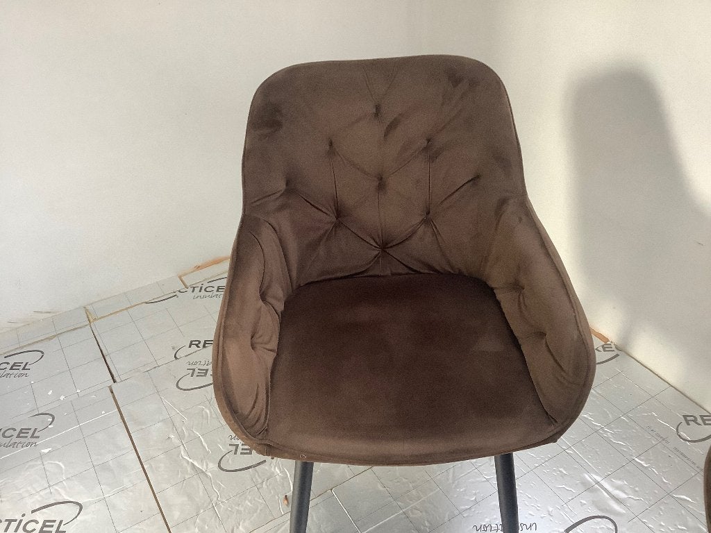 Lot de 6 Chaises velours, Maison & Meubles, Neuf, Métal, Enlèvement, Cinq, Six Chaises ou plus