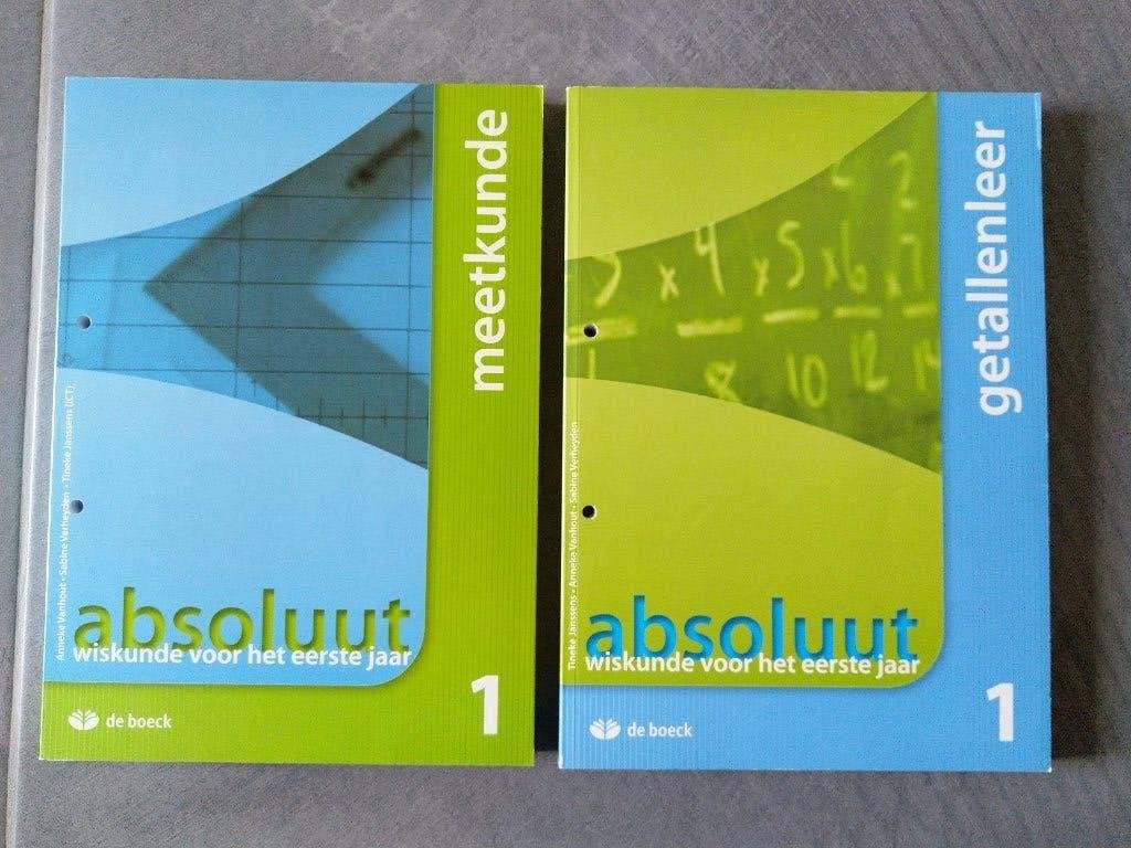 Absoluut: boeken wiskunde voor het eerste jaar secundair, Ophalen, Nieuw