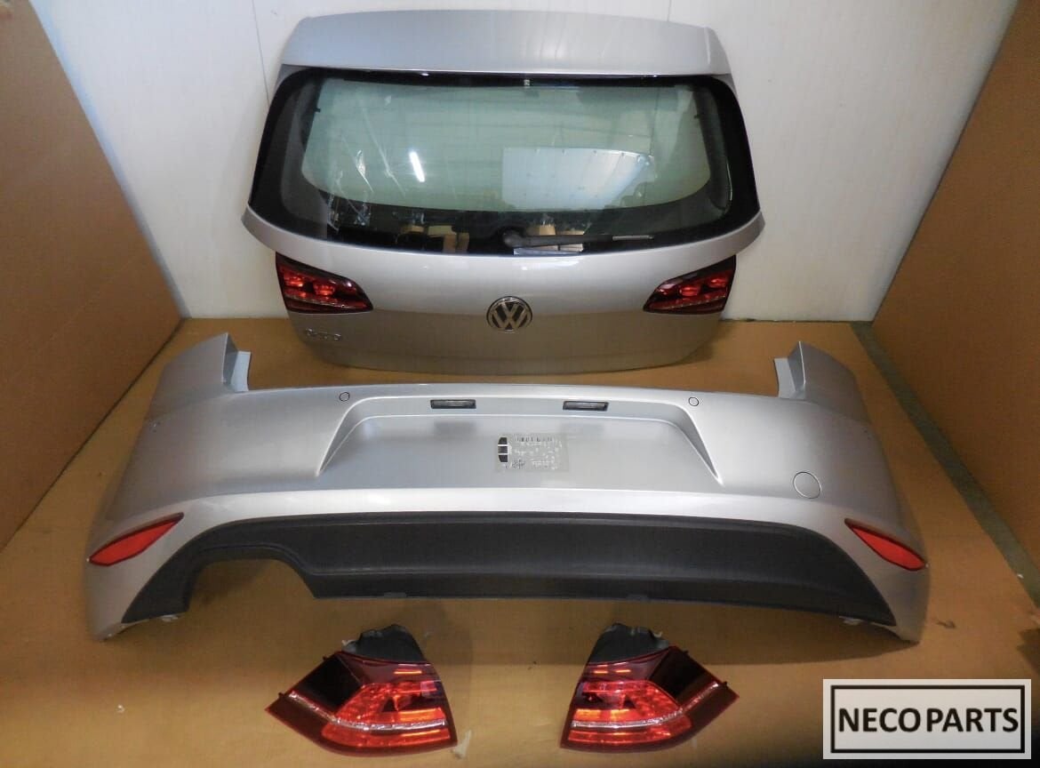 VW GOLF 7 GTD ACHTERKLEP ACHTERLICHT ACHTERBUMPER LA7W ORG., Volkswagen, -, Utilisé, -
