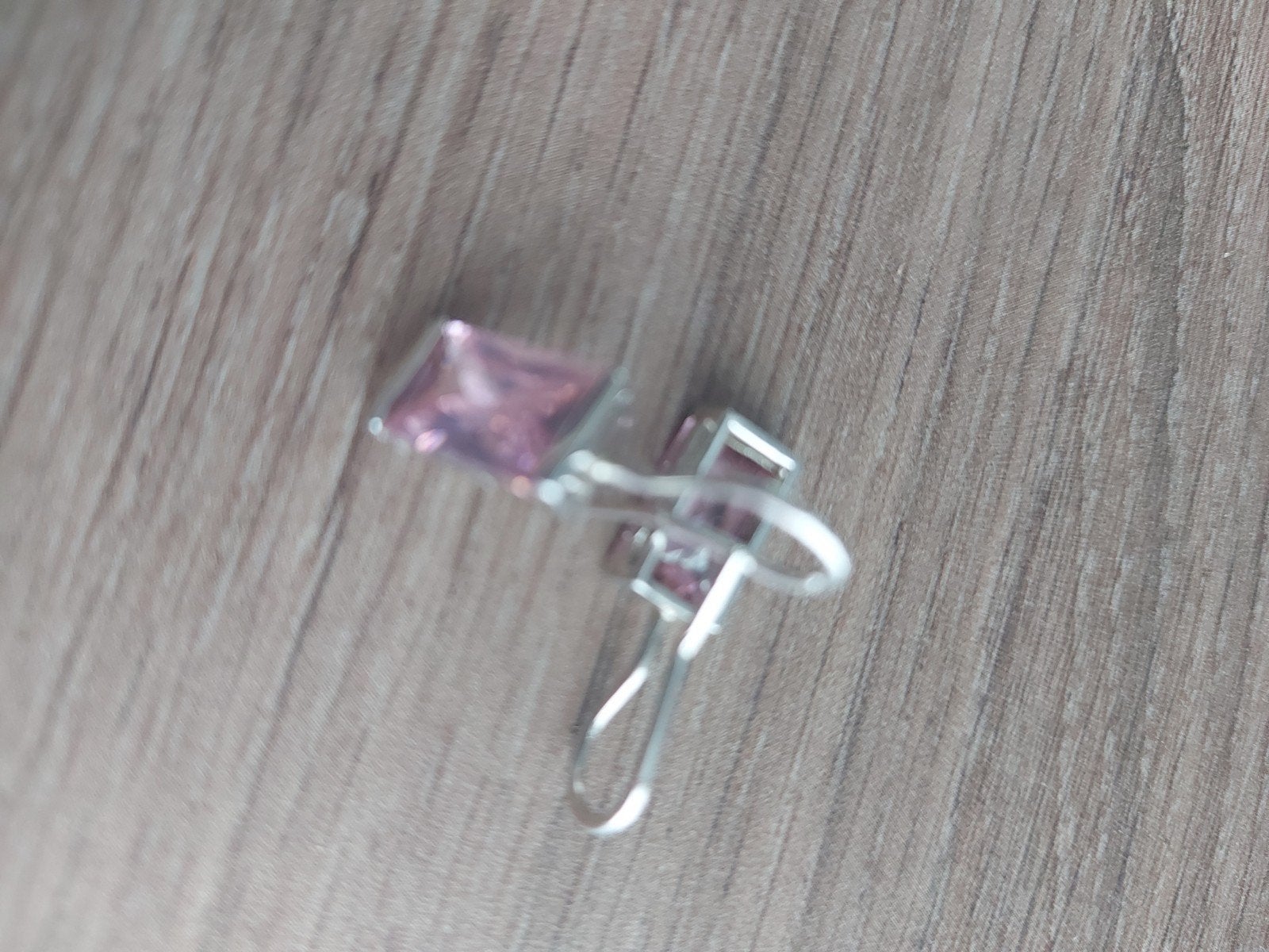 Originele M&M Zilveren 925 Oorbellen met Roze Steen – Helema, Ophalen