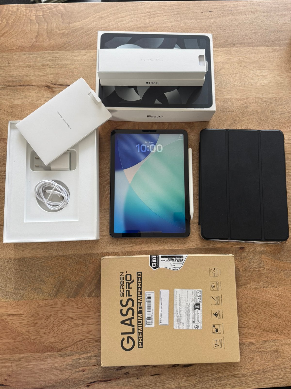 Processeur M1 Wi-Fi 64 Go pour iPad Air 5 et Apple Pencil 2, Informatique & Logiciels, Gris, Enlèvement ou Envoi, 11 pouces, Apple iPad Air