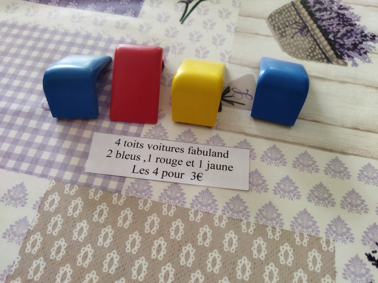 4 toits pour voiture fabuland, Enfants & Bébés, Jouets | Duplo & Lego, Enlèvement ou Envoi, Comme neuf, Accessoire, Lego