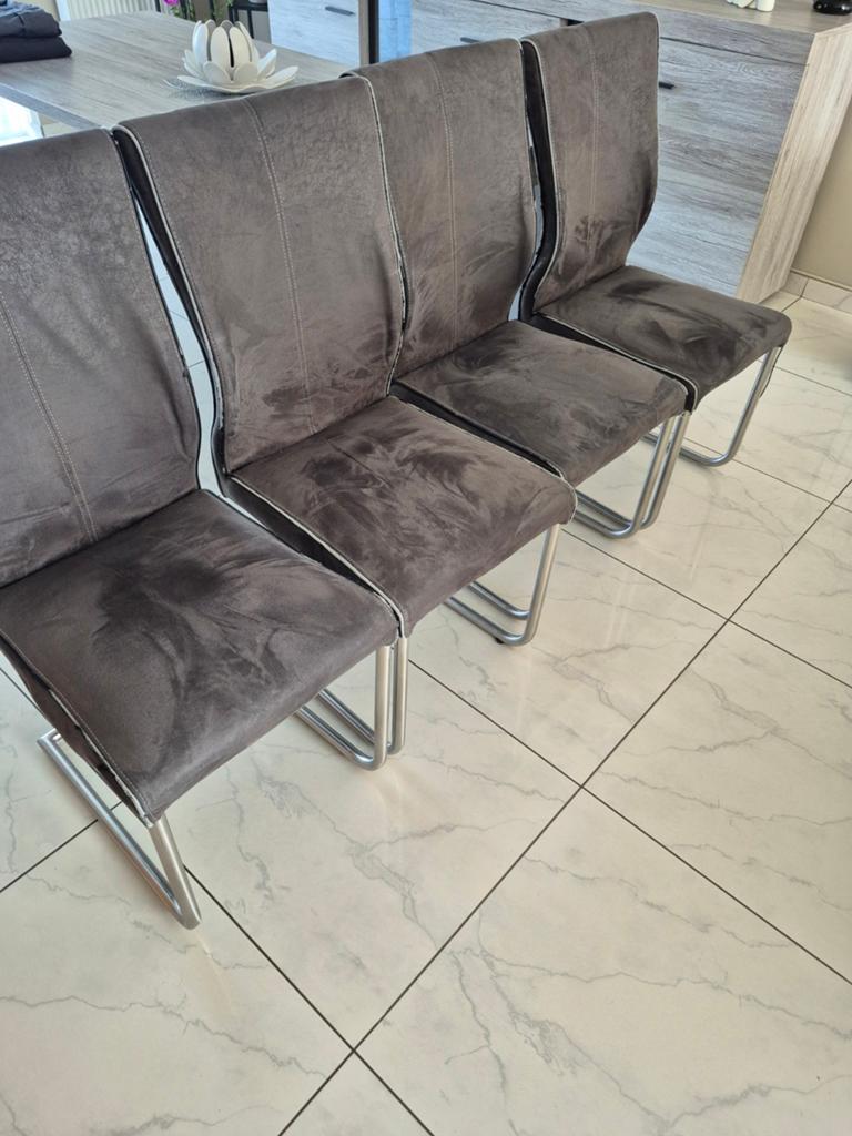 Chaises salle a manger en nubuck, Maison & Meubles