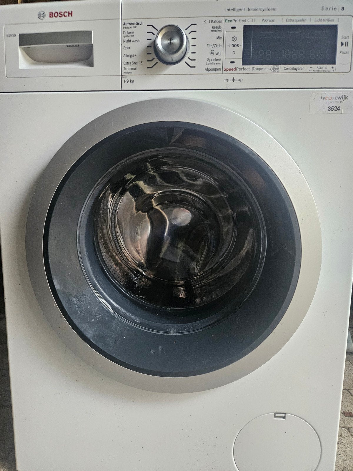 bosch wasmachine 9 kg, Ophalen