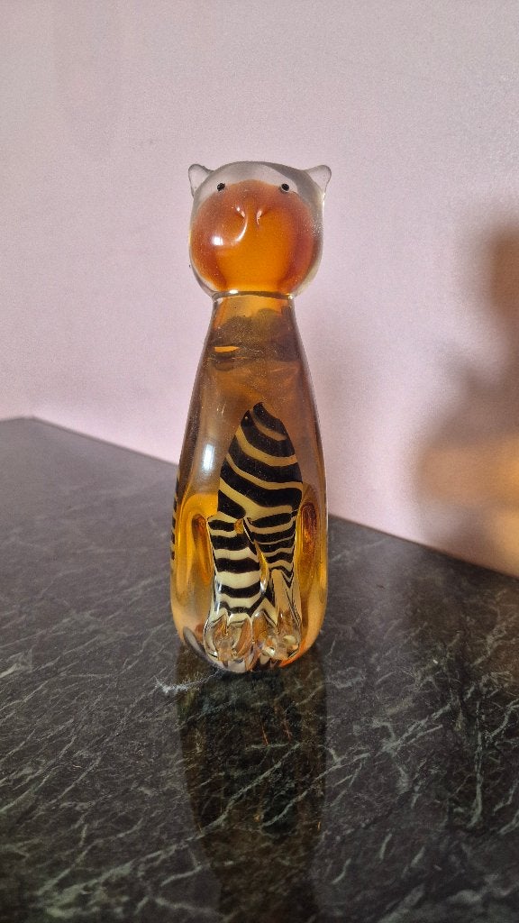 Glaswerk kat Muranostijl, Antiek en Kunst, Ophalen
