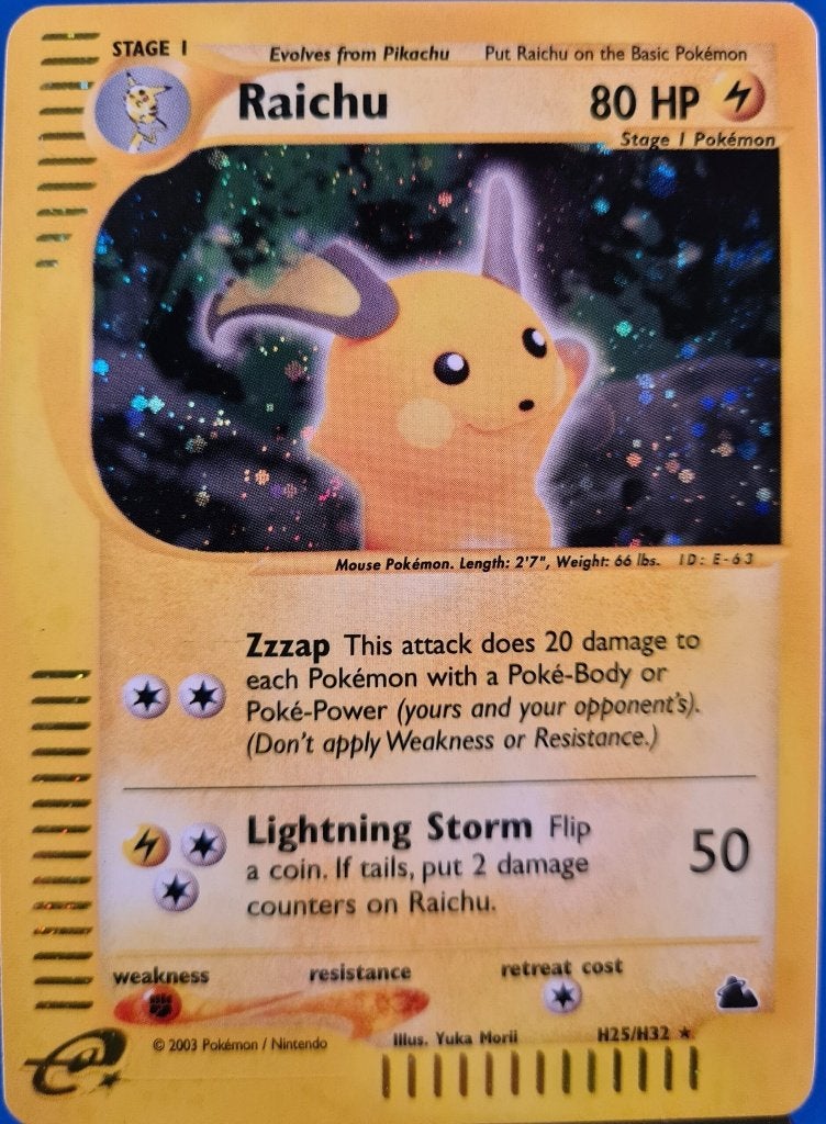 Raichu H25/H32 - Skyridge, Verzenden, Gebruikt