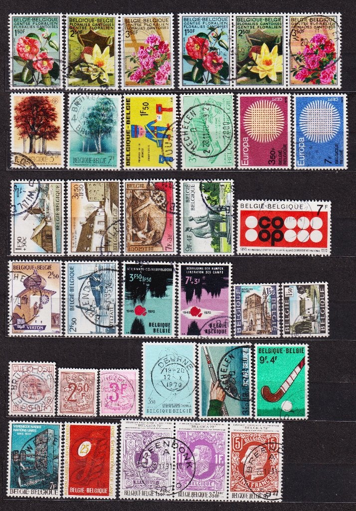 Belgique 1970 année complète oblitéré, Timbres & Monnaies, Timbres | Europe | Belgique, Envoi, Affranchi, Oblitéré