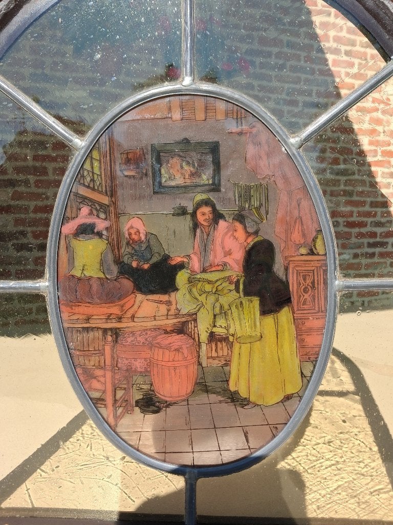glas in lood schilderij, Antiek en Kunst, Ophalen