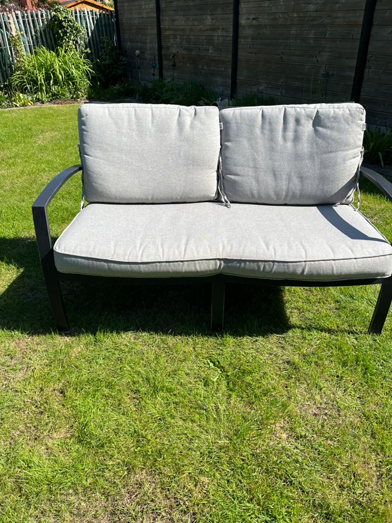Loungebank hartman, Tuin en Terras, Tuinbanken, Ophalen, Zo goed als nieuw, Aluminium
