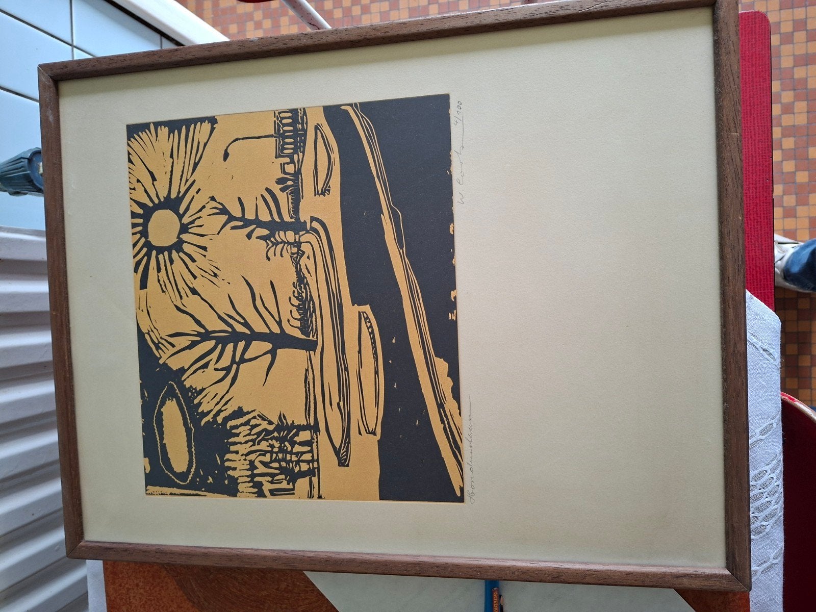 schilderij W. Cools, Antiek en Kunst, Kunst | Litho's en Zeefdrukken, Gelimiteerde oplage, Ophalen