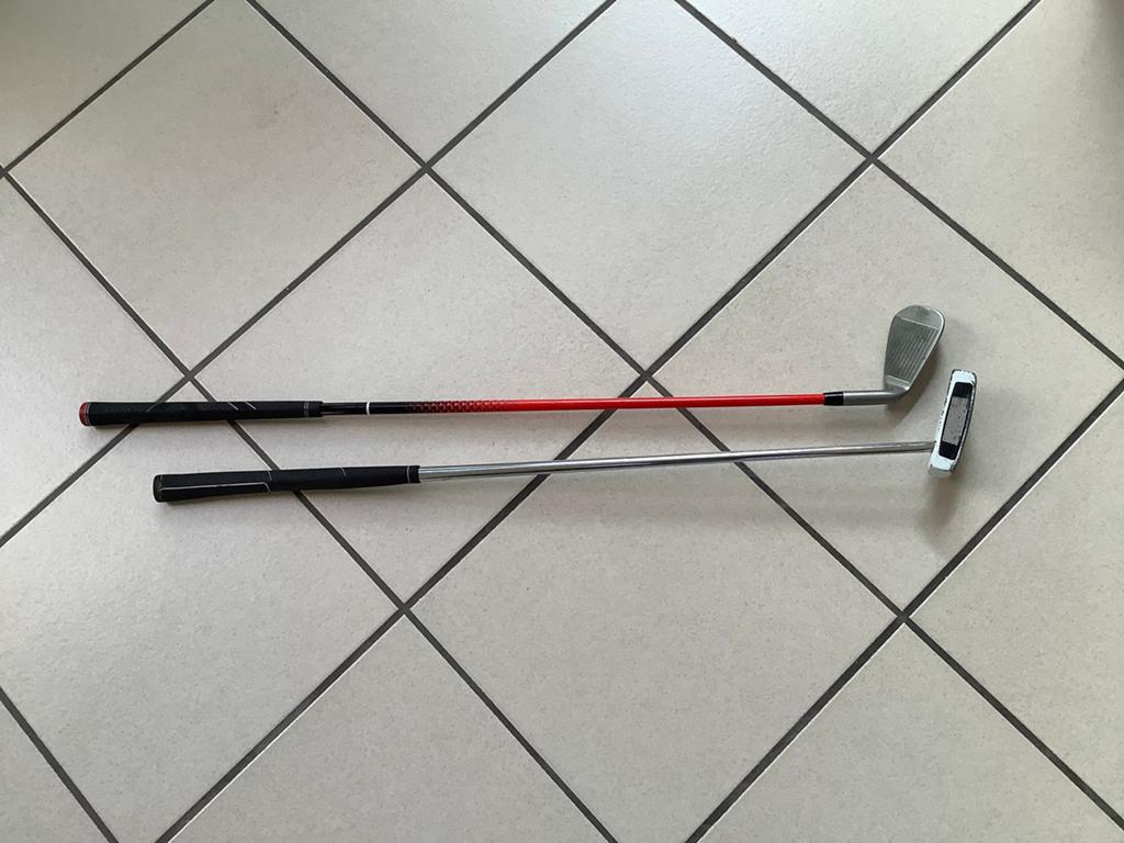 Linkshandige golfclub 7/8 en putter kinderen 8-10 jaar, Ophalen, Gebruikt, Club, Overige merken