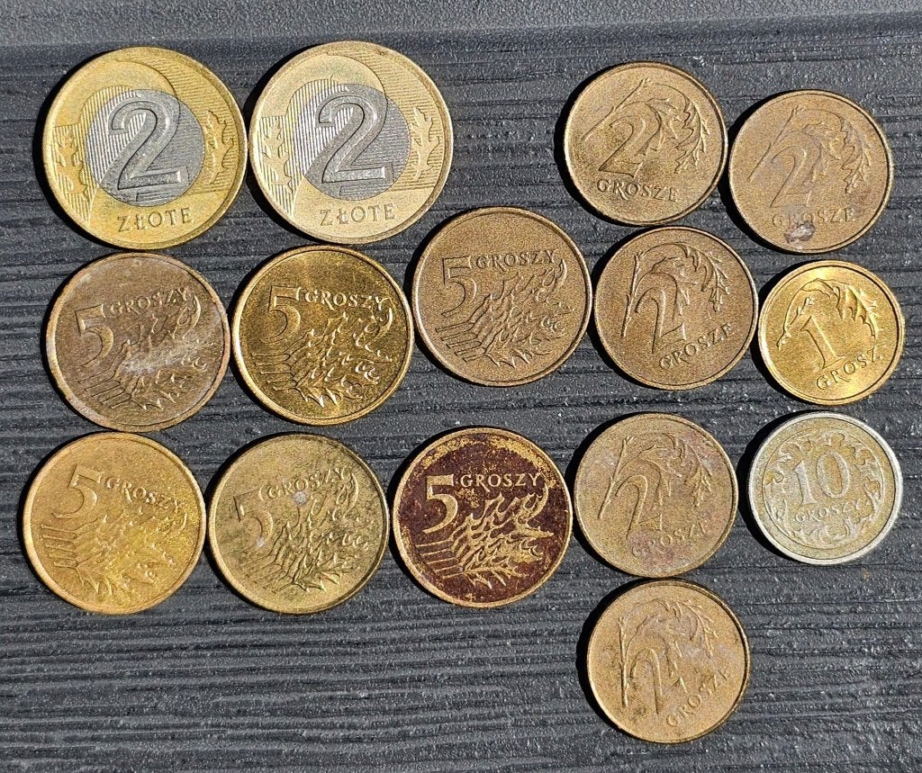 lot van 26 Poolse circulatiemunten (Złoty & Groszy), Ophalen of Verzenden, Polen, Setje