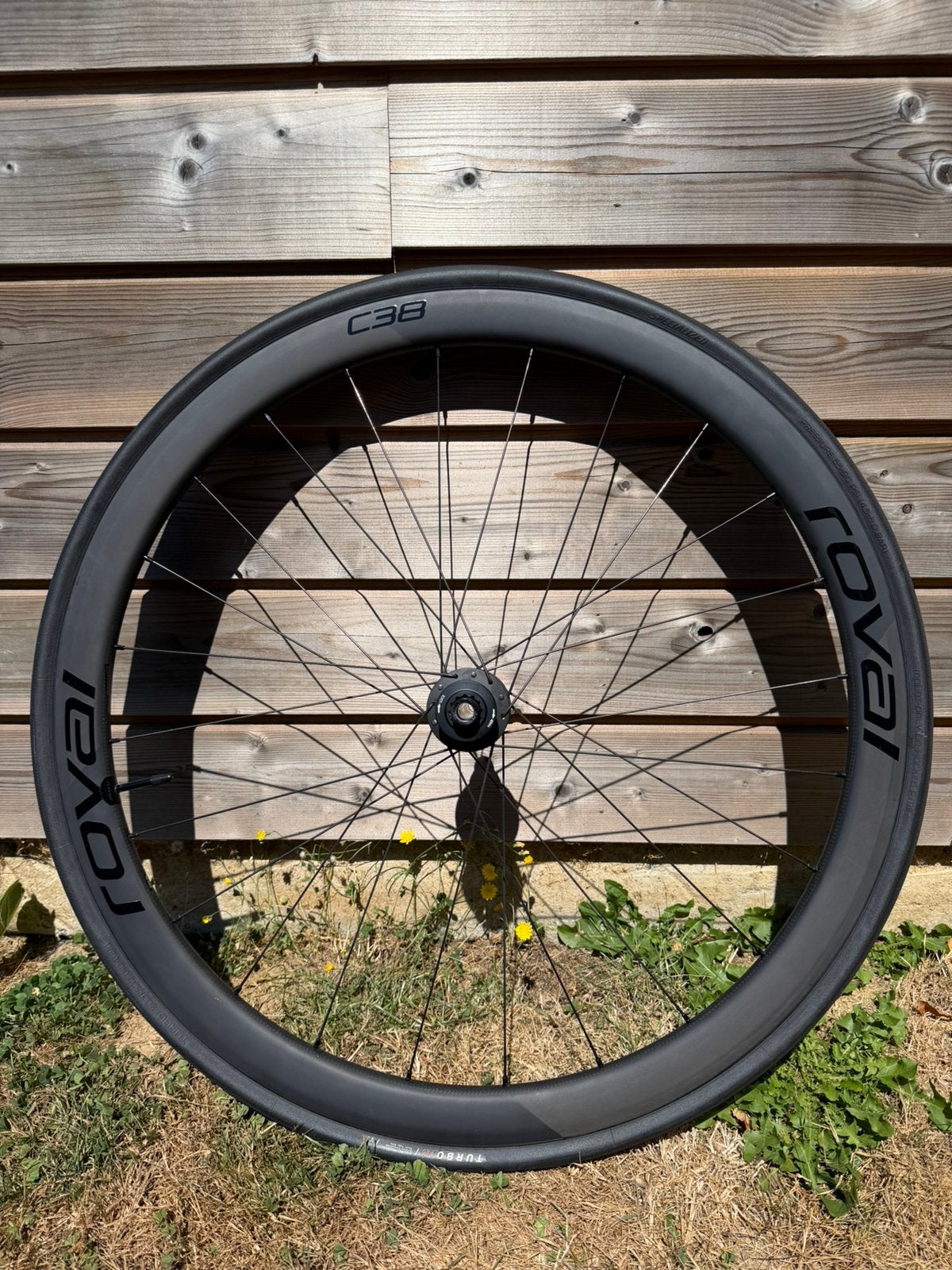 Paire de roues Scialized Roval C38 carbone en état neuf, Enlèvement, Comme neuf, Cadre, Carbone