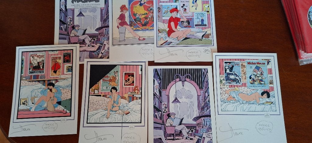 cartes bd marc renier pin up, Neuf, Plusieurs BD, Enlèvement ou Envoi, Renier