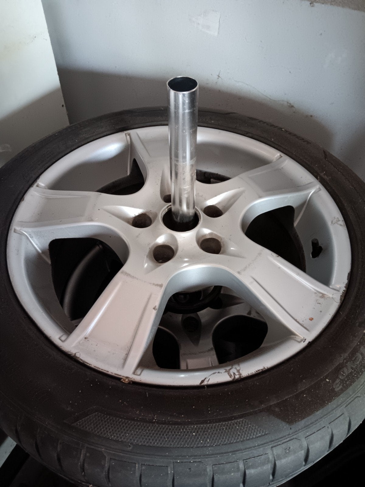 Autowielen VW Transporter., Ophalen