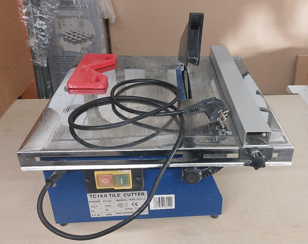Tegelsnijmachine TC150A, Doe-het-zelf en Bouw, Tegels, Zo goed als nieuw, Wandtegels, Overige materialen, 40 tot 60 cm, 40 tot 60 cm