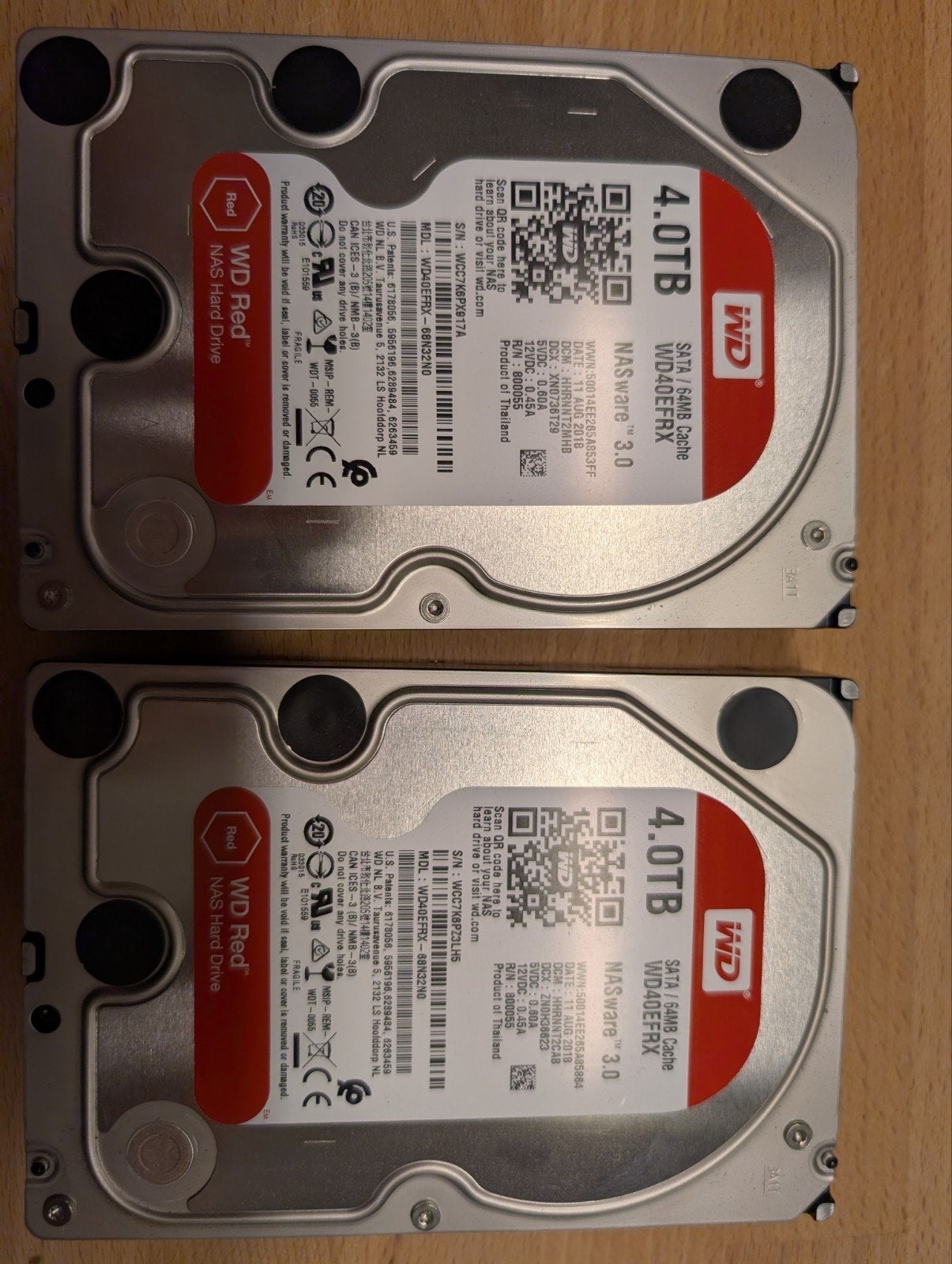 2 x WD Red 4TB | NAS hard drive, Computers en Software, Harde schijven, Ophalen, NAS