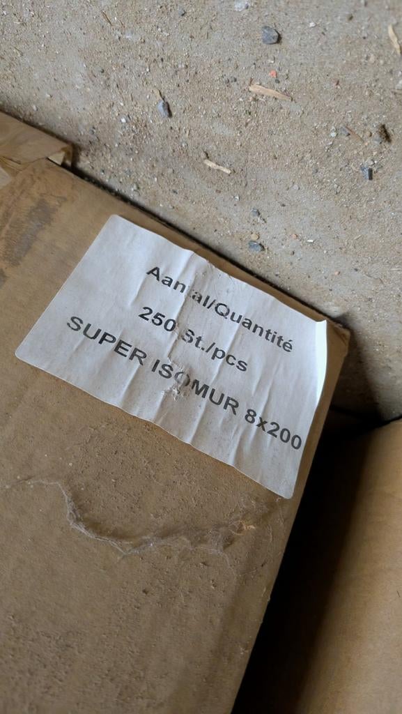 2 dozen Super Isomur 8x200 pluggen spouwankers– nieuw, Doe-het-zelf en Bouw, IJzerwaren en Bevestigingsmiddelen, Pluggen, Ophalen