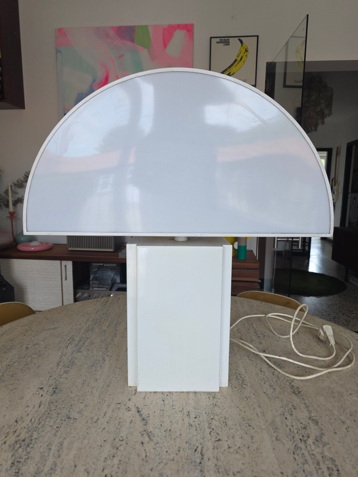 Lampe vintage design modèle Olympe de Harvey Guzzini, Antiquités & Art