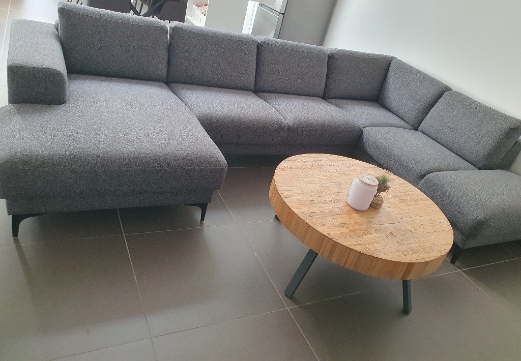 Mooie grijze U-zetel in perfecte staat, Huis en Inrichting, Zetels | Zetels, Ophalen, Gebruikt