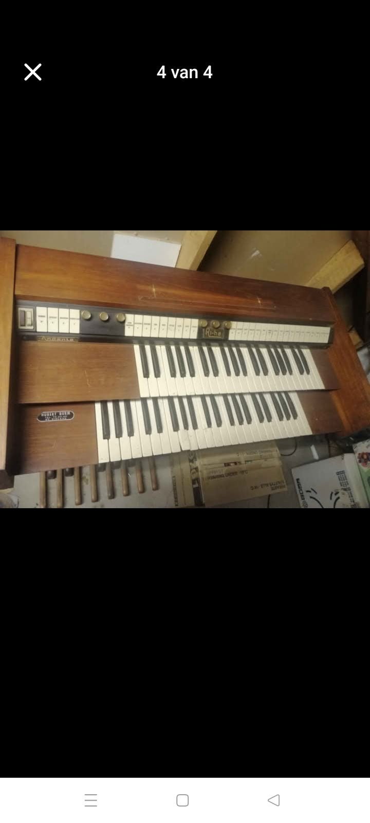 orgel riha andante gratis, Muziek en Instrumenten, Ophalen, Gebruikt, 2 klavieren, Harmonium