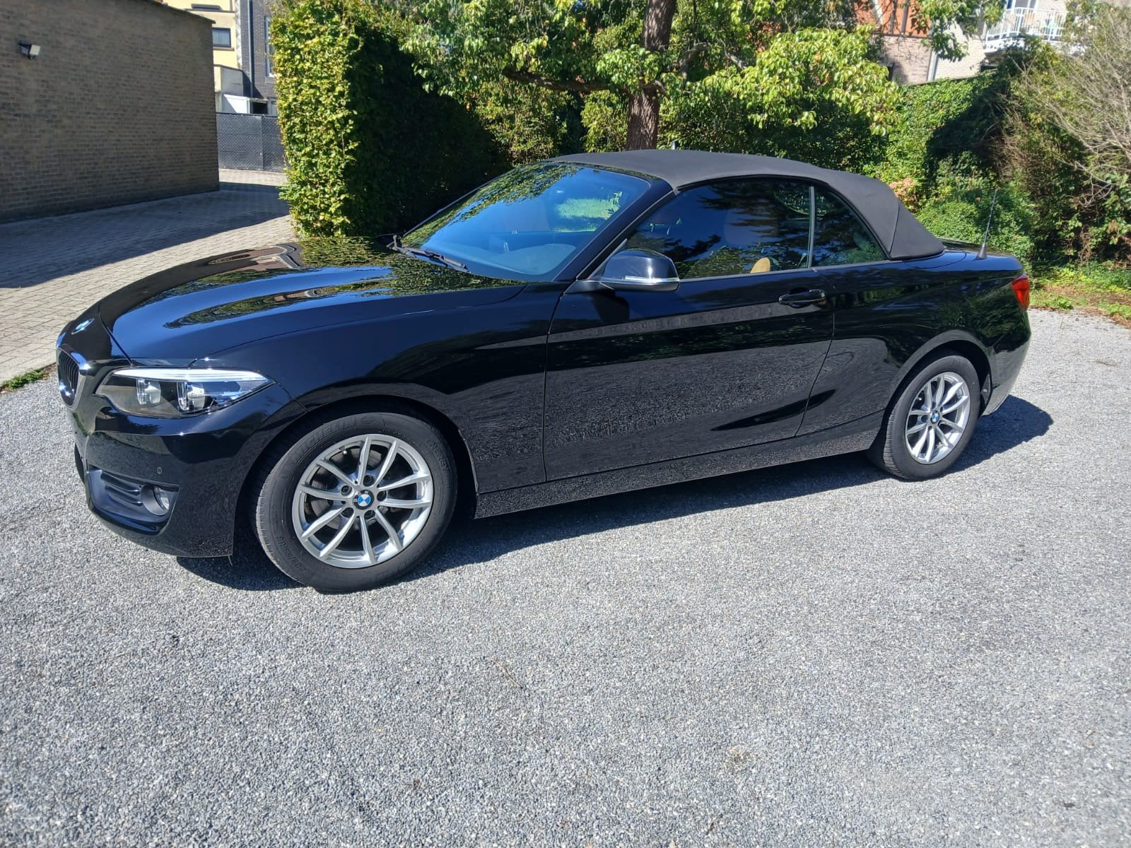 À vendre BMW 218d Cabrio, Cuir, Alarme, Euro 6, Cabriolet