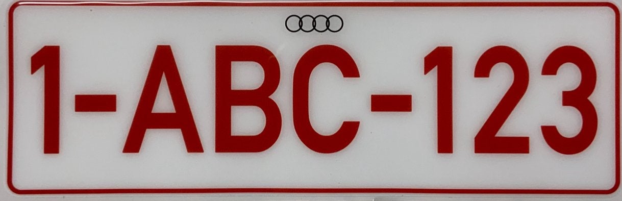 Plaque immatriculation autocollante, Autos : Divers, Enlèvement ou Envoi, ., ., .