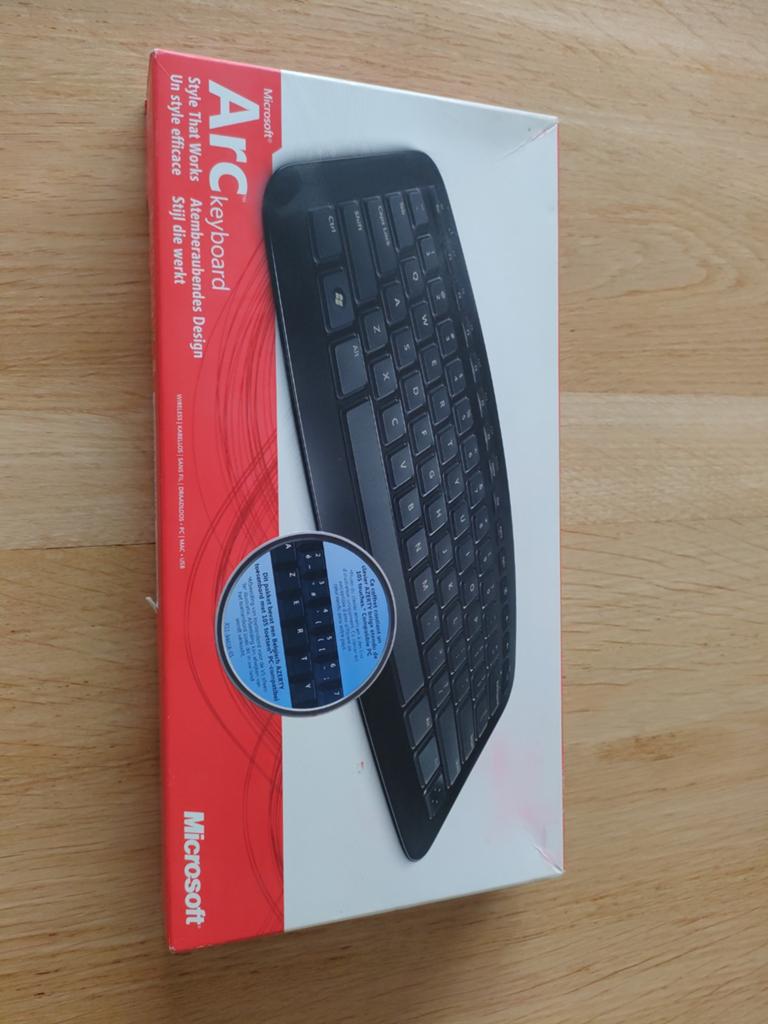 Microsoft Arc Keyboard, BE, Enlèvement ou Envoi, Azerty, Neuf, Ergonomique
