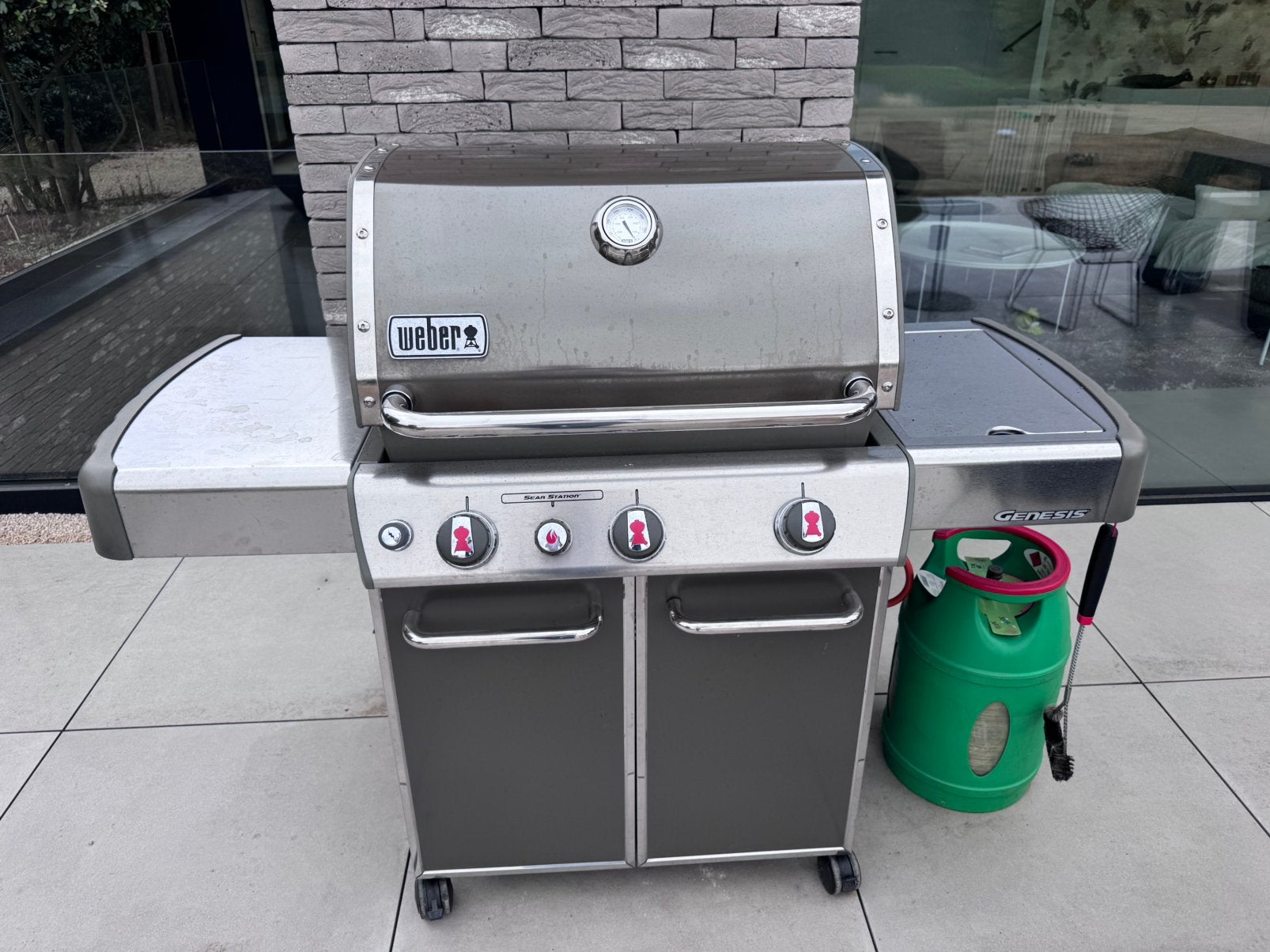 Weber genesis bbq - gebruikte staat, Tuin en Terras, Gasbarbecues, Ophalen, Gebruikt