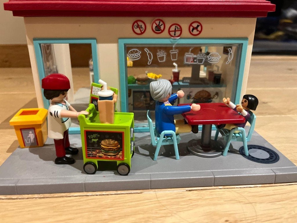 Playmobil - My Burger Shop (70540), Ophalen, Gebouw, Complete set, Zo goed als nieuw