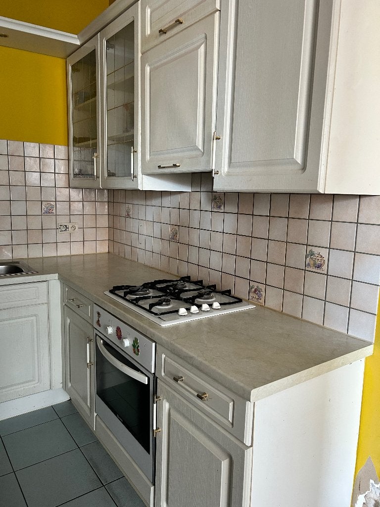Keuken, Bois, Enlèvement, Utilisé, Crème