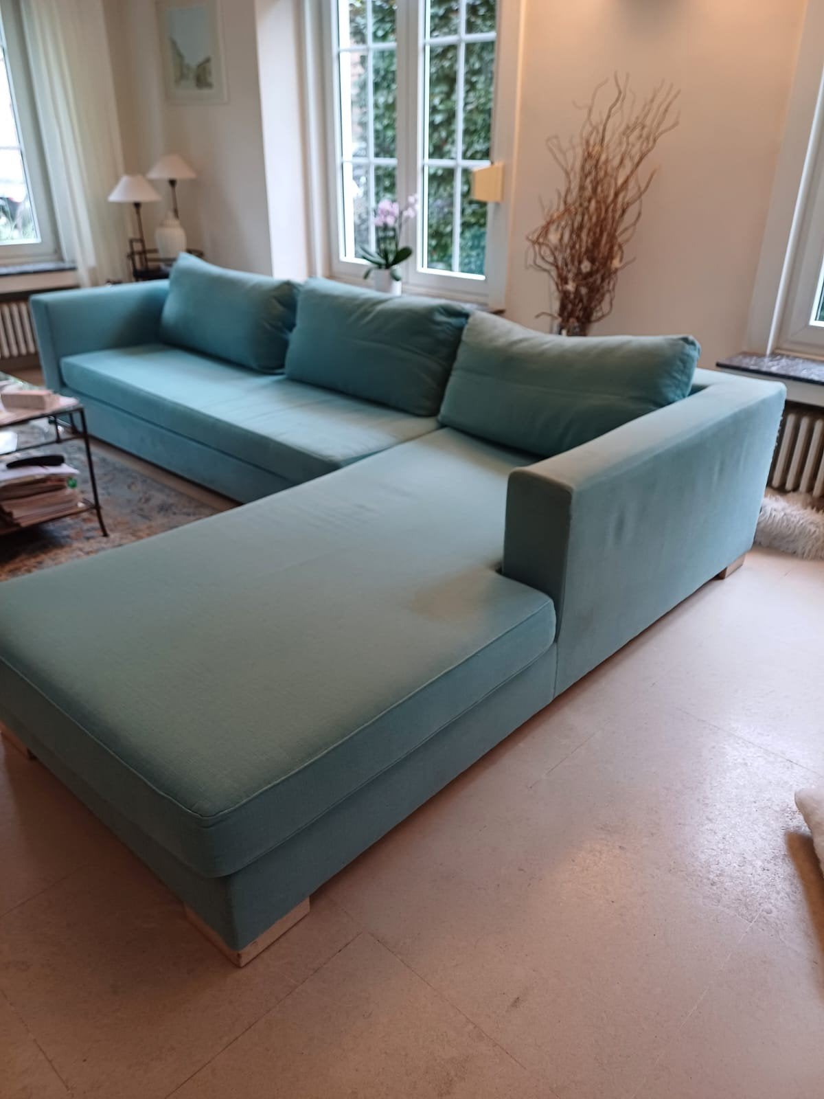 Zetel met ligbed, Enlèvement, Utilisé, Quatre personnes ou plus, Tissus