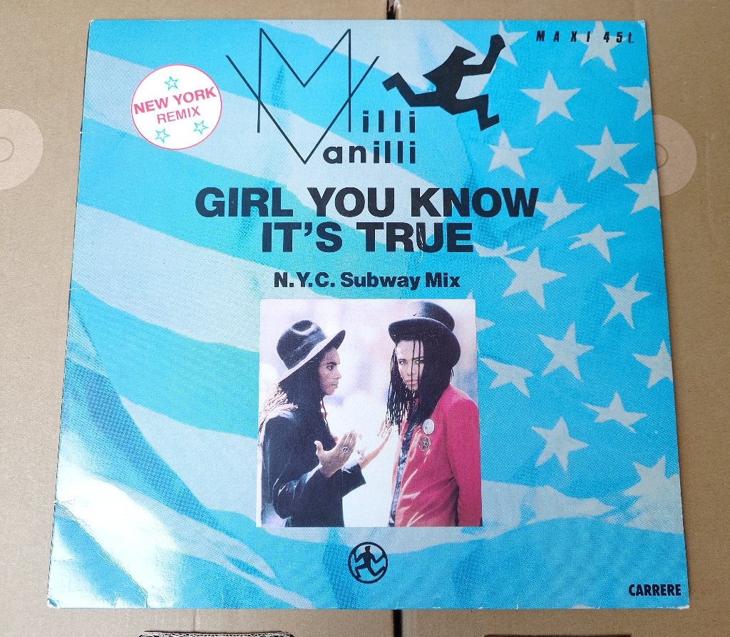 Milli Vanilli - Girl You Know It's True (N.Y.C. Subway Mix), CD & DVD, 12 pouces, Envoi, Dance populaire, Comme neuf