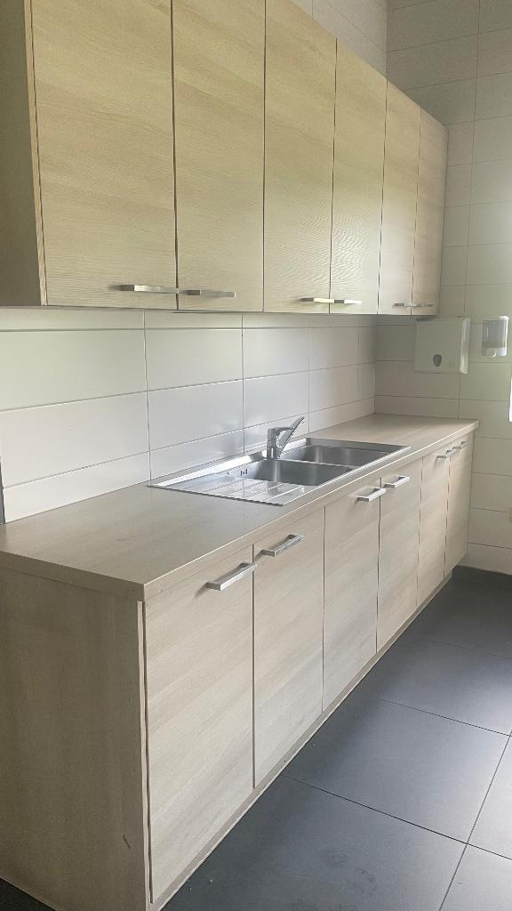 Keuken met wasbak, Ophalen, Gebruikt, Dubbelwandige keuken, Hout