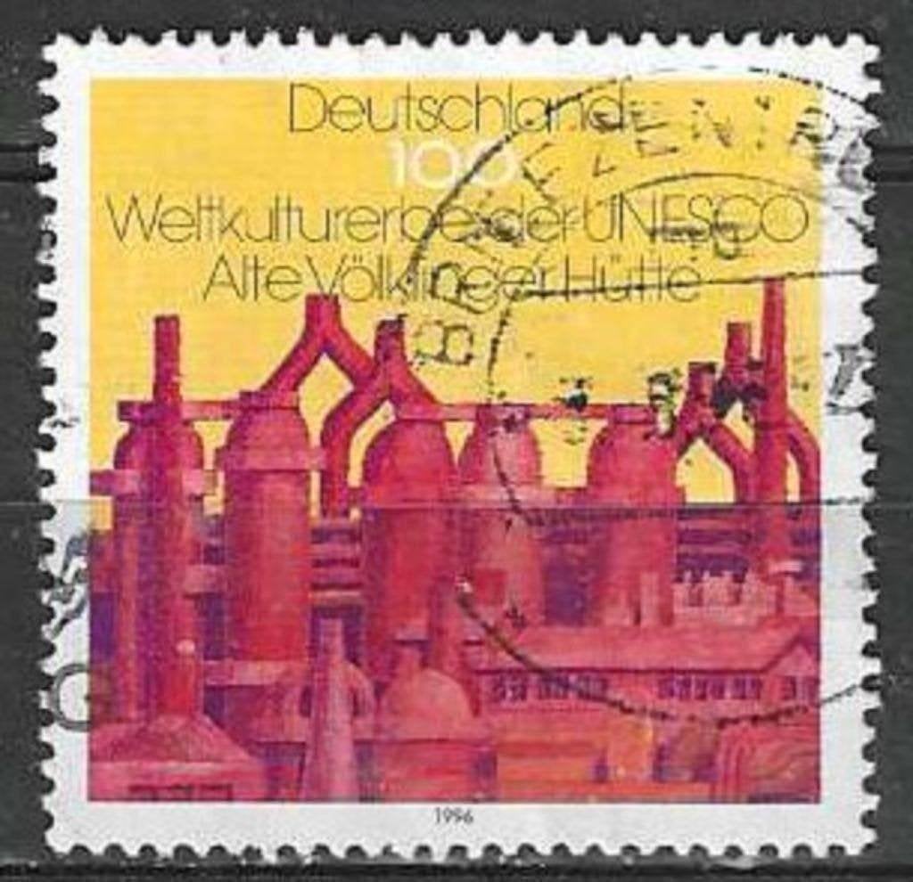 Allemagne 1996 - Yvert 1707 - Hoogovens Volklingen (ST), Timbres & Monnaies, Timbres | Europe | Allemagne, Envoi, Affranchi