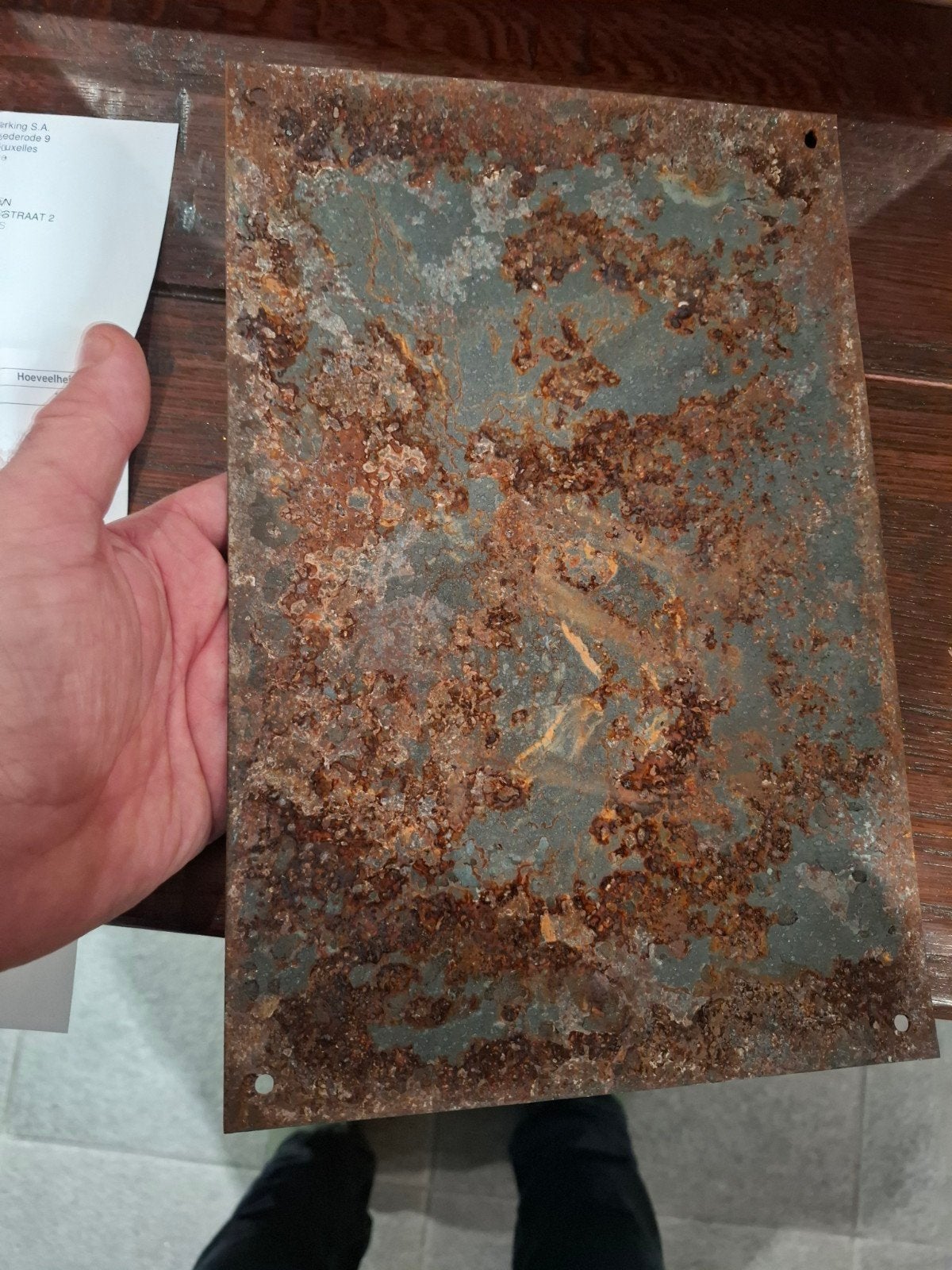 ww2 metalen bord, Verzamelen, Ophalen of Verzenden