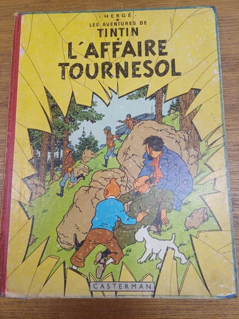 Tintin / kuifje stripalbum   L'affaire Tournesol, Boeken, Gelezen, Hergé (George Rémi), Eén stripboek, Ophalen of Verzenden