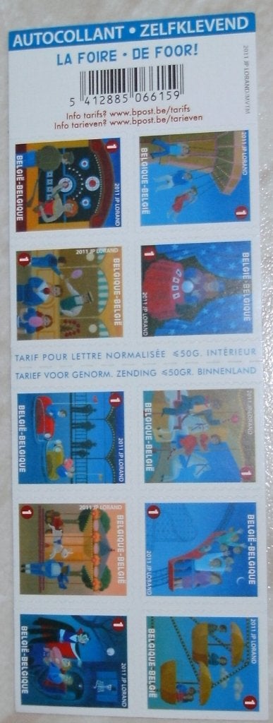 1 boekje B121 de foor, Postzegels en Munten, Frankeerzegel, Ophalen of Verzenden, Zonder stempel, Postfris